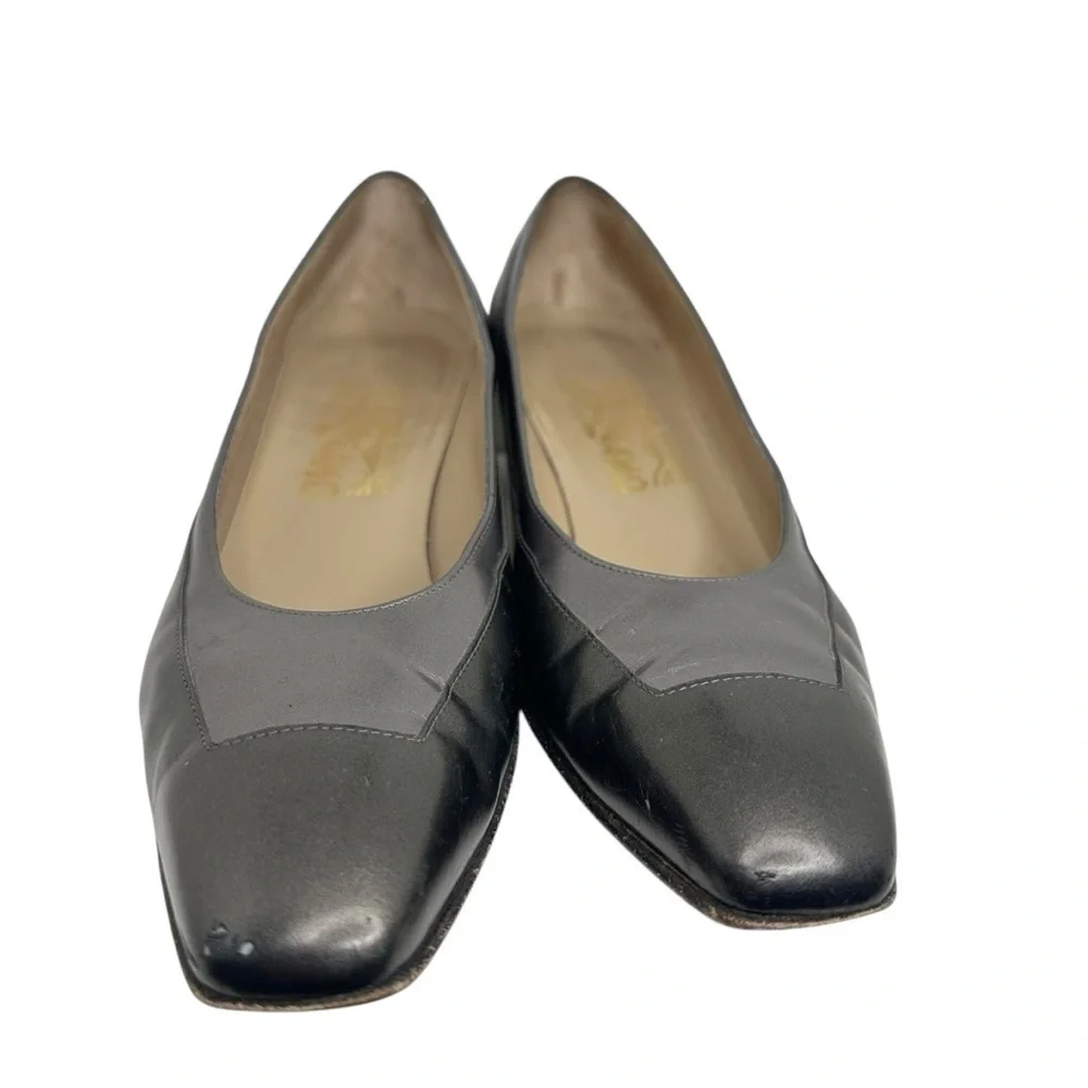 Salvatore Ferragamo Elegant Gray Women's Shoes Size 7.5 AAAA